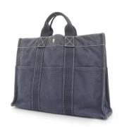 Pre-owned Canvas totes Hermès Vintage , Blue , Dames