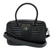 Pre-owned Leather prada-bags Prada Vintage , Black , Dames