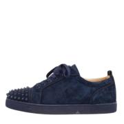 Pre-owned Suede sneakers Christian Louboutin Pre-owned , Blue , Heren