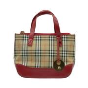 Pre-owned Canvas handbags Burberry Vintage , Beige , Dames