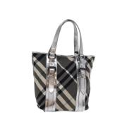 Pre-owned Nylon shoulder-bags Burberry Vintage , Gray , Dames