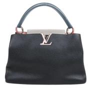 Pre-owned Leather handbags Louis Vuitton Vintage , Black , Dames