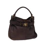 Pre-owned Leather shoulder-bags Burberry Vintage , Brown , Dames