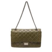 Pre-owned Leather chanel-bags Chanel Vintage , Green , Dames