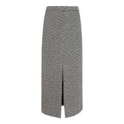 Stijlvolle Dames Rokken Collectie Aw24 Self Portrait , Gray , Dames