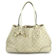 Pre-owned Leather gucci-bags Gucci Vintage , Beige , Dames