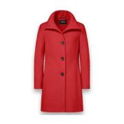 Babette Stijlvolle Jas Milo Coats , Red , Dames