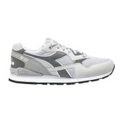 Grijze Sportieve Rubberen Zool Heren Sneakers Diadora , Gray , Heren