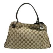 Pre-owned Leather gucci-bags Gucci Vintage , Beige , Dames