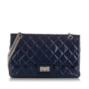 Pre-owned Leather crossbody-bags Chanel Vintage , Blue , Dames