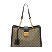 Pre-owned Canvas gucci-bags Gucci Vintage , Beige , Dames