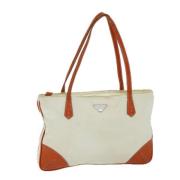 Pre-owned Nylon prada-bags Prada Vintage , Beige , Dames