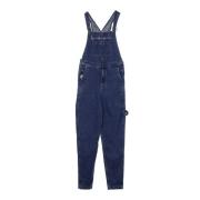 Blauwe Denim Dungaree Overalls Karl Kani , Blue , Heren