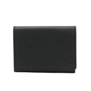 Pre-owned Leather wallets Louis Vuitton Vintage , Black , Heren