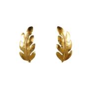 Pre-owned Yellow Gold earrings Salvatore Ferragamo Pre-owned , Yellow ...