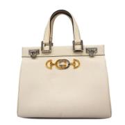 Pre-owned Leather gucci-bags Gucci Vintage , Beige , Dames