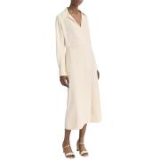 Elegante Dolman-Sleeve Jurk Vince , Beige , Dames