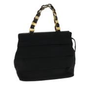 Pre-owned Nylon handbags Salvatore Ferragamo Pre-owned , Black , Dames