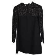 Pre-owned Silk dresses Valentino Vintage , Black , Dames