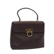 Pre-owned Leather handbags Salvatore Ferragamo Pre-owned , Brown , Dam...