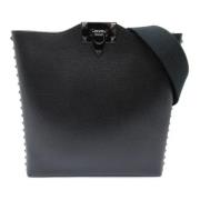 Pre-owned Leather shoulder-bags Valentino Vintage , Black , Dames