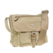 Pre-owned Nylon prada-bags Prada Vintage , Beige , Dames