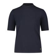 Gestructureerd shirt met opstaande kraag Betty & Co , Blue , Dames