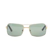 Pre-owned Metal sunglasses Cartier Vintage , Green , Dames