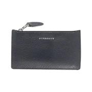 Pre-owned Leather wallets Burberry Vintage , Black , Dames