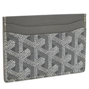 Pre-owned Coated canvas wallets Goyard Vintage , Gray , Dames