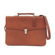 Pre-owned Leather handbags Coach Pre-owned , Brown , Heren