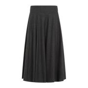 Jannine Midi Wollen ROK Ralph Lauren , Gray , Dames