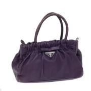 Pre-owned Leather prada-bags Prada Vintage , Purple , Dames