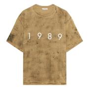 Korte mouwen ronde hals T-shirt 1989 Studio , Brown , Heren