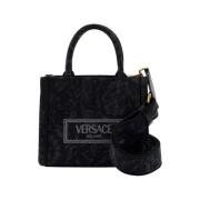 Pre-owned Leather handbags Versace Pre-owned , Black , Dames