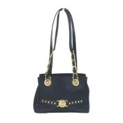 Pre-owned Nylon shoulder-bags Versace Pre-owned , Black , Dames