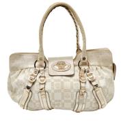 Pre-owned Canvas shoulder-bags Versace Pre-owned , Beige , Dames