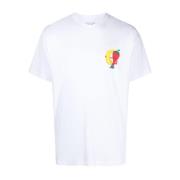 Logo Print T-shirt SKY High Farm , White , Heren