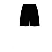 Zwarte Twill Stretch Shorts met Zakken Liu Jo , Black , Dames