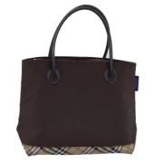 Pre-owned Nylon shoulder-bags Burberry Vintage , Brown , Dames