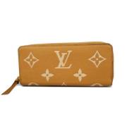 Pre-owned Fabric wallets Louis Vuitton Vintage , Beige , Dames