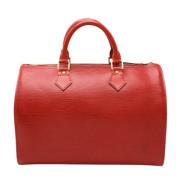 Pre-owned Leather louis-vuitton-bags Louis Vuitton Vintage , Red , Dam...