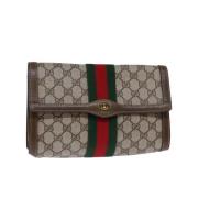 Pre-owned Canvas gucci-bags Gucci Vintage , Beige , Dames