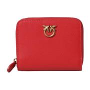 Kleine Gladde Taylor Portemonnee Pinko , Red , Dames