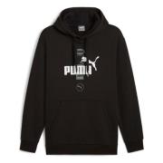 Power Graphic H Hoodie Puma , Black , Heren