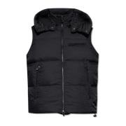 Gewatteerd vest met capuchon Emporio Armani , Black , Heren