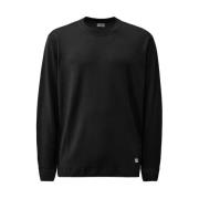 Zwarte Merinowol Ronde hals Sweater C.p. Company , Black , Heren