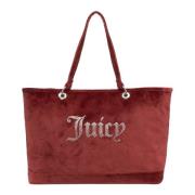 Grote Tote tas met Swarovski details Juicy Couture , Red , Dames