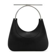 Cross-Bar Zwarte Leren Handtas Alexander McQueen , Black , Dames