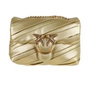 Antiek Goud Love Puff Baby Clutch Pinko , Yellow , Dames